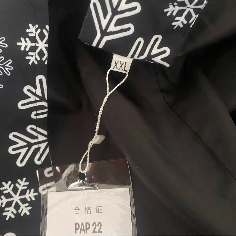 Wisholic Men Three Piece Christmas Button Tuxedo Blazer Vest Pant Set Party XXL